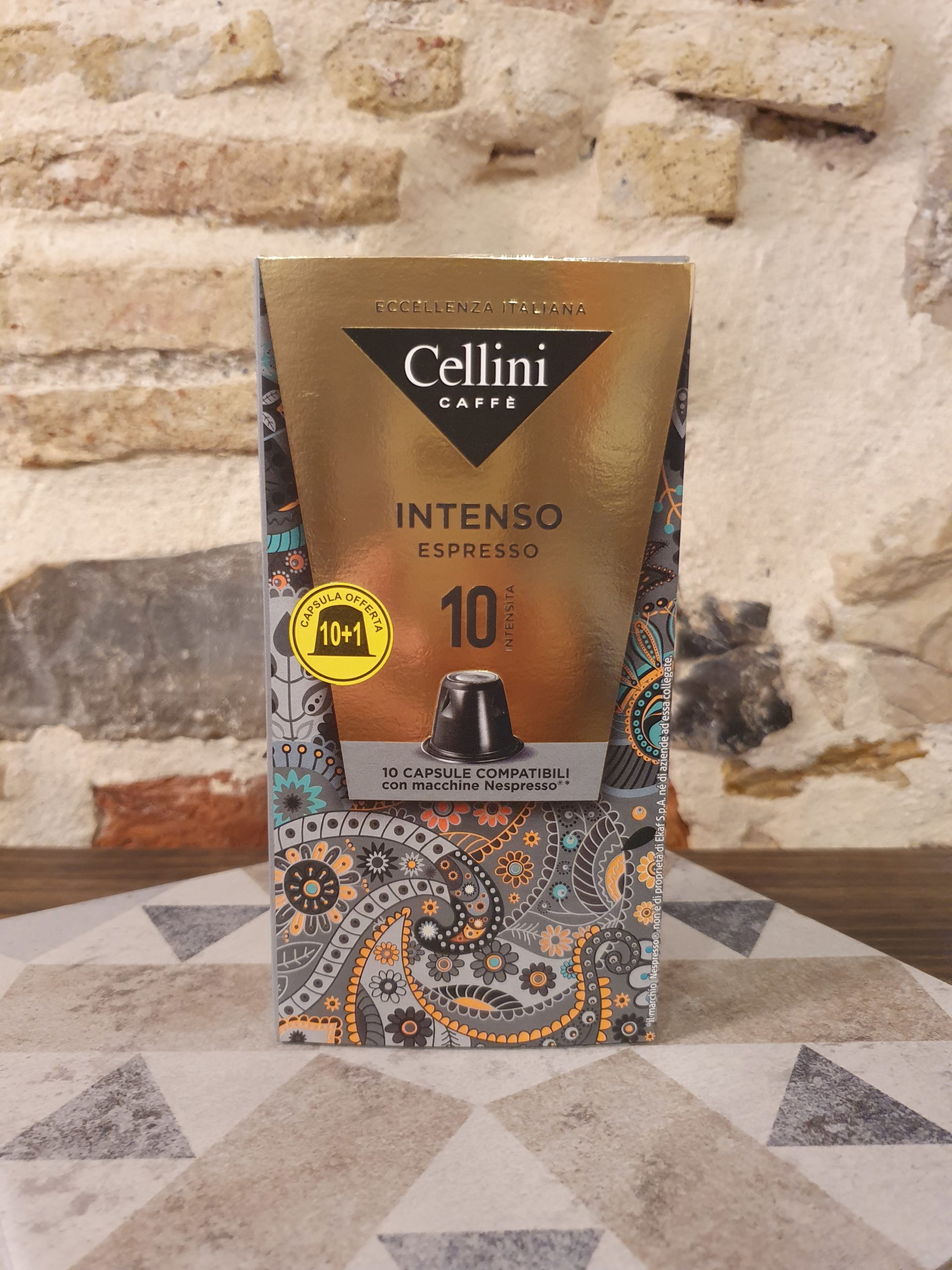 CAFE CELLINI INTENSO N°1010+1 Capsules compatibles Nespresso - Piccole Cose  Bottega e Pasta Fresca