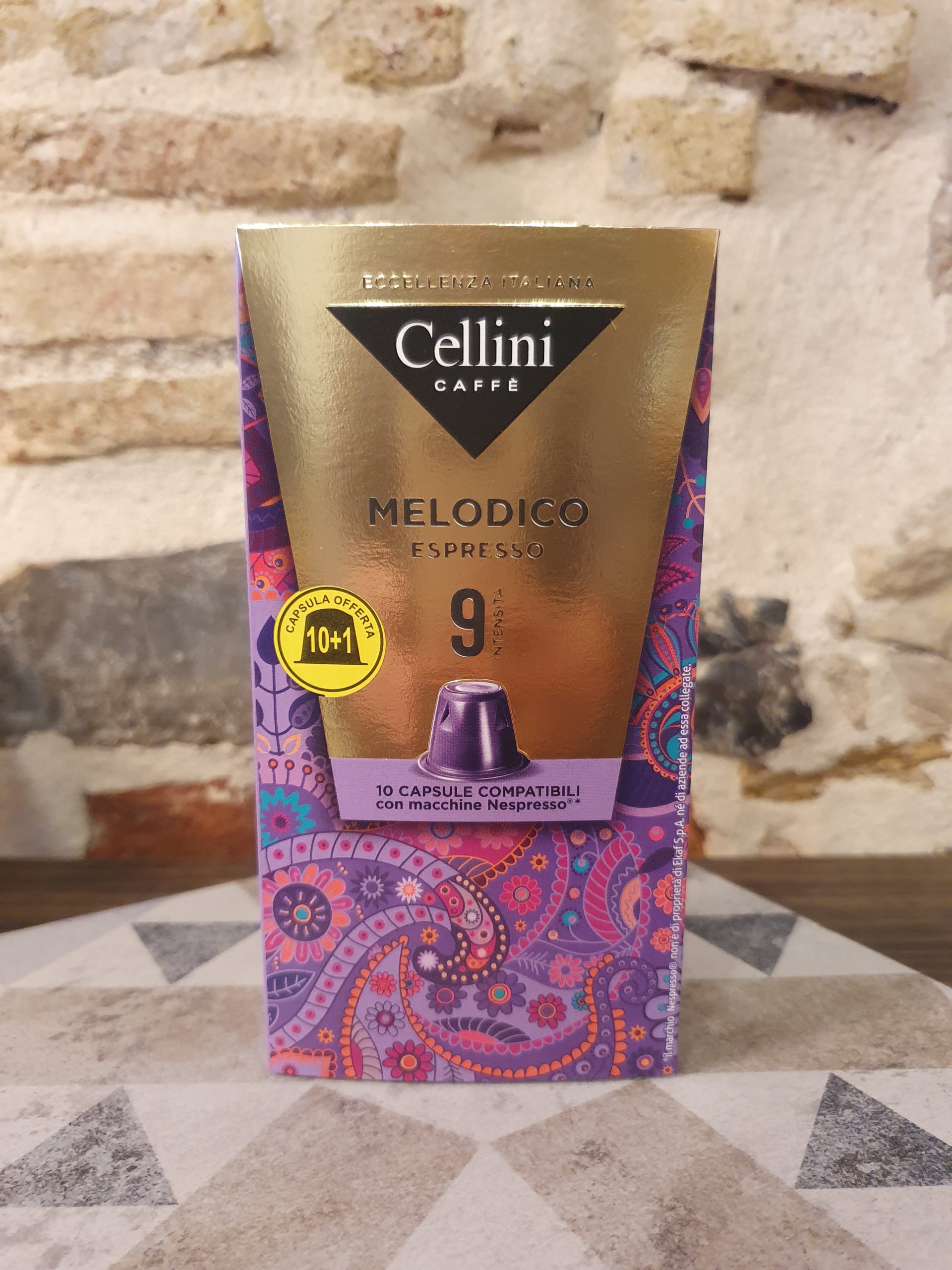 CAFE CELLINI MELODICO N°910+1 Capsules compatibles Nespresso