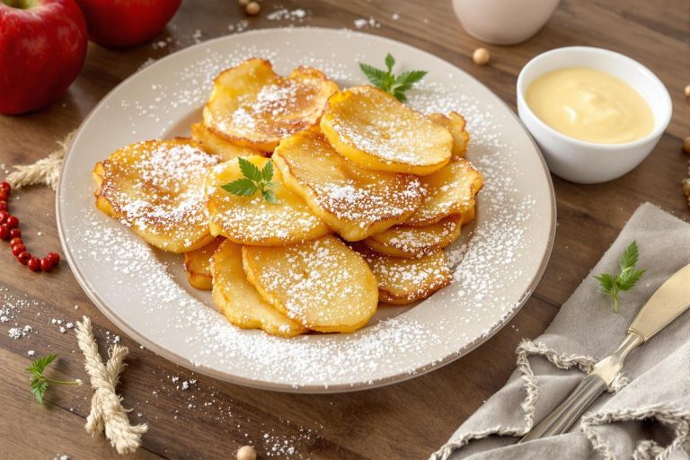 Apfelkiechle : la fusion gourmande entre beignet aux pommes et crêpe .jpg
