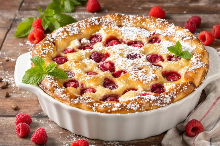 Je craque complètement pour ce clafoutis hyper protéiné aux framboises (léger et pauvre en calories).jpg
