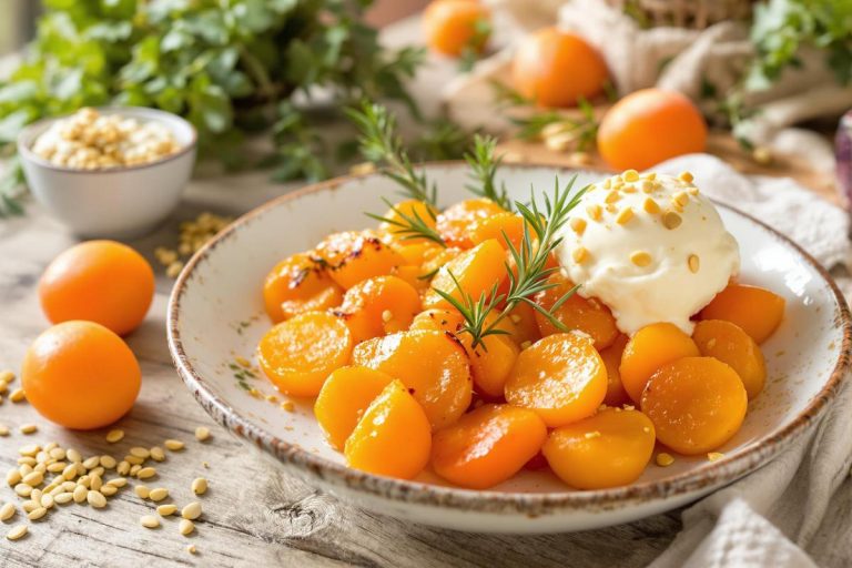 C'est la pleine saison des abricots ! La recette facile et l'herbe aromatique à glisser à l'intérieur.jpg