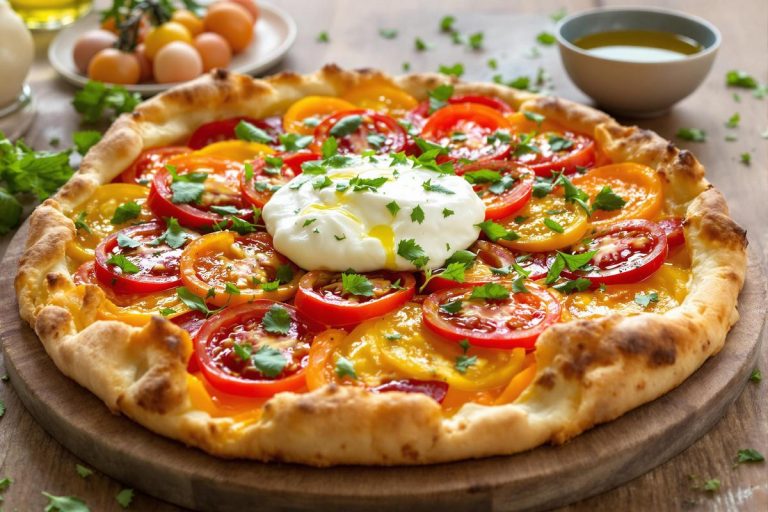Cette tarte rustique tomate et burrata est parfaite pour les repas d’été.jpg