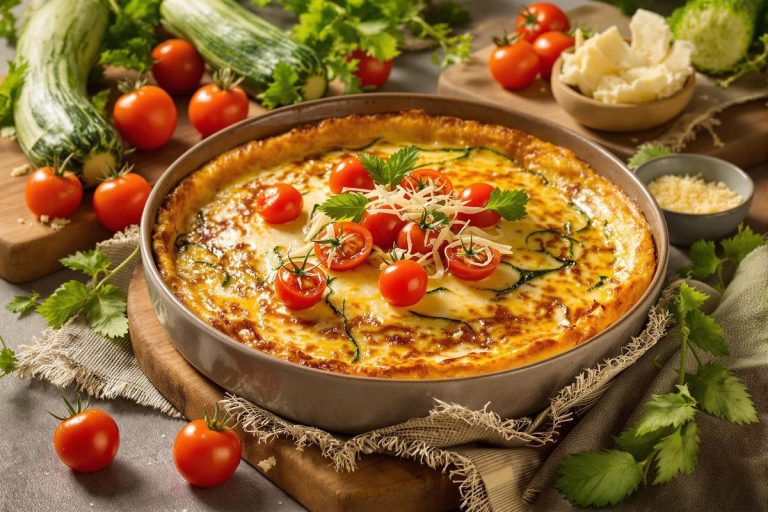 Dîner de la flemme : faites un flan de courgettes, tomates cerises et comté.jpg